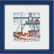 Набор для вышивания "Голубой маяк (Blue lighthouse)" PERMIN