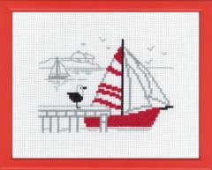 Набор для вышивания "Красная лодка (Red boat)" PERMIN