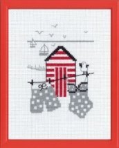 Набір для вишивання "Червоний пляжний будиночок (Red house)" PERMIN