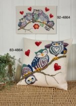 Набор для вышивания "Совы на ветке (Owls on a stick)" PERMIN
