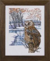 Набір для вишивання "Сова (Horned owl)" PERMIN