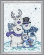 Набір для вишивання хрестиком "Snow Pals//Сніжні друзяки" Design Works