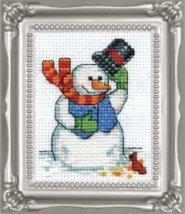 Набір для вишивання хрестиком "Snowman & Cardinal//Сніговик і кардинал" Design Works