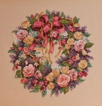 Набор для вышивания крестом "Венок из роз//Wreath of Roses" DIMENSIONS 03837