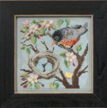 Набір для вишивання "Spring Robin//Весняний Робін" Mill Hill MH145103