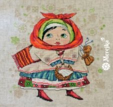 Набір для вишивання хрестиком "На базар" Мережка