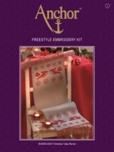 Набір для вишивання Гладь "Різдвяні тюльпані (Xmas Tulips)" ANCHOR