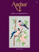 Набір для вишивання Гладь "Снігурі (Bullfinches)" ANCHOR