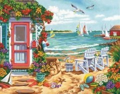 Набір для малювання фарбами по номерам "Час літа//Summer time" DIMENSIONS