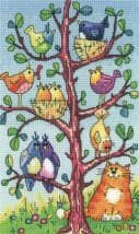 Набір для вишивання хрестиком "Спостерігання за птахами//Bird Watching" Heritage Crafts