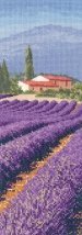 Схема для вышивания крестом "Лавандовые поля//Lavender Fields" Heritage Crafts
