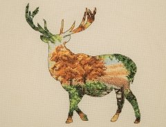 Набор для вышивания "Силуэт оленя (Stag Silhouette)" ANCHOR MAIA