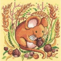 Набір для вишивання хрестиком "Миша//Mouse" Heritage Crafts