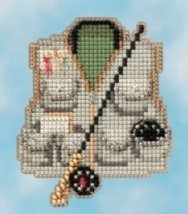 Набір для вишивання "Fishing Vest//Риболовний жилет" Mill Hill MH181614