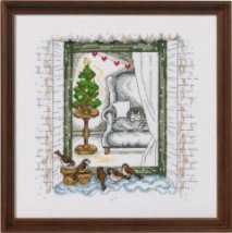 Набір для вишивання "Зимове вікно (Winter window)" PERMIN