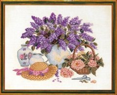 Набір для вишивання "Капелюх та бузок (Hat & lilac)" Eva Rosenstand