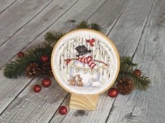 Набір для вишивання хрестиком "Радісна Снігова куля//Joyful Snowglobe" DIMENSIONS 70-08979