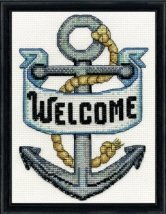 Набір для вишивання хрестиком "Welcome Anchor//Ласкаво просимо Якір" Design Works