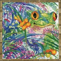 Набір для вишивання хрестиком "Tree Frog//Жаба на дереві" Design Works