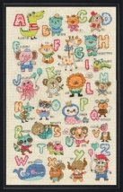 Набір для вишивання хрестиком "ABC Cute Animals//Симпатичні тварини Алфавіт" Design Works