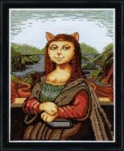 Набір для вишивання хрестиком "Meowy Lisa//Мяу Ліза" Design Works