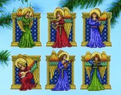Набір для вишивання хрестиком "Medieval Angels//Середньовічні ангели" Design Works