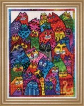 Набір для вишивання хрестиком "Cat Collage//Кошачий колаж" Design Works