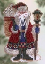 Набір для вишивання "Snow Drift Santa//Сніговий дрифт Санта" Mill Hill