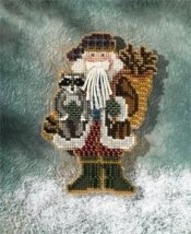 Набір для вишивання "Blue Ridge Santa//Санта" Mill Hill