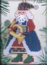 Набір для вишивання "French Horn Santa//Санта" Mill Hill