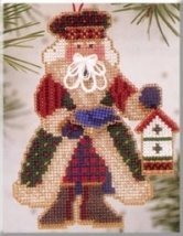 Набір для вишивання "Bluebird Santa//Санта" Mill Hill
