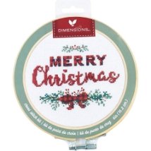 Набір для вишивання хрестиком "Merry Christmas//Щасливого Різдва" DIMENSIONS