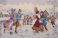 Набір для вишивання "Ковзанка на Різдво (Skaters At Christmas)" ANCHOR MAIA