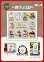 Набір для вишивання (Aida 14) ''CUP CAKES//Тістечка'' SODA Stitch