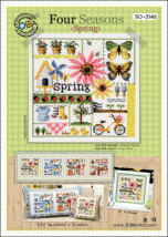 Набір для вишивання (Aida 14) ''Four Seasons<Spring>//Чотири сезони Весна'' SODA Stitch