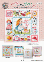 Набір для вишивання (Aida 14) ''Alice in wonderland//Аліса в країні чудес'' SODA Stitch