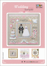 Набір для вишивання (Aida 14) ''Wedding Sampler//Весільний семплер'' SODA Stitch