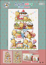 Набір для вишивання (Aida 14) ''Sweet Bears//Солодкі ведмедики'' SODA Stitch
