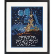 Набір для вишивання хрестиком "Люк і Принцеса Лея//Luke and Princess Leia" DIMENSIONS
