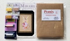 Комплект матеріалів +схема +основа "Titania Queen Of The Fairies//Титанія Королева Фей" Mirabilia Designs