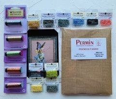 Комплект матеріалів +схема +основа "Cottage Garden Fairy//Садова Фея" Mirabilia Designs