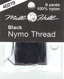 Nymo нитка Чорна (8м) 100% Nylon Mill Hill