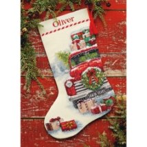 Набір для вишивання хрестиком "Santa's Truck//Вантажівка Санти" DIMENSIONS