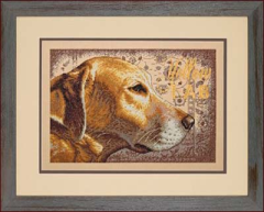 Набор для вышивания крестом "Желтый Лабрадор//Yellow Lab" DIMENSIONS 70-35273