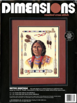 Набор для вышивания крестом "Корінна спадщина//Native Heritage" DIMENSIONS 03736 Американец