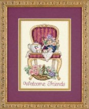 Набір для вишивання хрестиком "Ласкаво просимо до чаювання//Teatime Welcome" DIMENSIONS