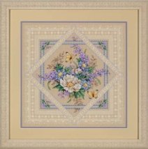 Набір для вишивання хрестиком "Квіти та мереживо//Flowers and Lace" DIMENSIONS