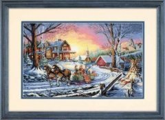 Набір для вишивання хрестиком "Радощі зими//Pleasures Of Winter" DIMENSIONS