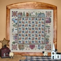 LF-91 Схема "QUILT SAMPLER XIII - Village Gameboard" Linda Myers