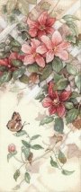 Набір для вишивання хрестиком "Butterfly And Clematis//Метелик і клематис" DIMENSIONS